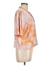 BP. Tie-dye Orange Short Sleeve Blouse Size L - photo 4