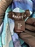 Bailey 44 100% Polyester Print Teal Long Sleeve Blouse Size M - photo 7