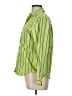 Talbots 100% Cotton Stripes Green Long Sleeve Button-Down Shirt Size 10 - photo 5