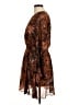 Monsoon 100% Polyester Paisley Brown Cocktail Dress Size 6 - photo 5