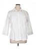 L.L.Bean Polka Dots White 3/4 Sleeve Button-Down Shirt Size XL - photo 1