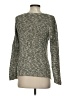 Lafayette 148 New York Metallic Silver Pullover Sweater Size S - photo 2