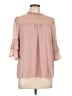 Monteau 100% Polyester Pink 3/4 Sleeve Blouse Size L - photo 1