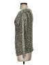 Lafayette 148 New York Metallic Silver Pullover Sweater Size S - photo 5
