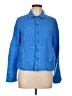 L'Agence 100% Linen Blue Long Sleeve Button-Down Shirt Size Lg (3) - photo 1