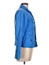 L'Agence 100% Linen Blue Long Sleeve Button-Down Shirt Size Lg (3) - photo 4