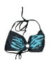 MATTE Collection Animal Print Blue Swimsuit Top Size L - photo 1
