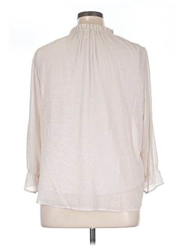 Christopher & Banks 3/4 Sleeve Blouse (view 2)