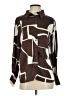 MNG 100% Polyester Print Brown Long Sleeve Blouse Size 4 - photo 1