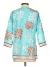 Barbara Gerwit Teal 3/4 Sleeve Blouse Size XS - photo 2