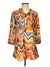 Peppermint Bay Chevron-herringbone Orange 3/4 Sleeve Blouse Size S - photo 1
