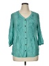 Cocomo Teal 3/4 Sleeve Blouse Size XL - photo 1