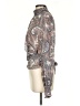 Elan 100% Polyester Paisley Gray Long Sleeve Blouse Size S - photo 5