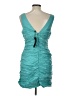BCBGMAXAZRIA Teal Cocktail Dress Size 12 - photo 2