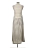 Mystree Stripes Gray Casual Dress Size L - photo 2