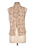 Ambiance Apparel 100% Polyester Paisley Gold Sleeveless Blouse Size L - photo 2
