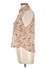Ambiance Apparel 100% Polyester Paisley Gold Sleeveless Blouse Size L - photo 5