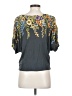 Deletta 100% Rayon Gray Short Sleeve Top Size XS - photo 2