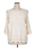 Solitaire Ivory 3/4 Sleeve Blouse Size 1X - photo 1