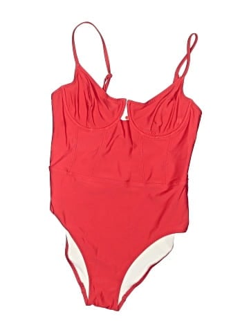Solid & Striped One Piece Swimsuit (view 1)