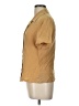 Halston Tan Short Sleeve Blouse Size 10 - photo 5