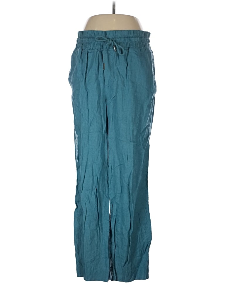 Pre-owned Quince Linen Pants In Teal