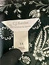 Cj Banks 100% Polyester Paisley Black Short Sleeve Blouse Size 3X - photo 7
