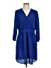 Daniel Rainn 100% Polyester Solid Blue Casual Dress Size L - photo 1