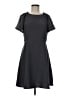 Ann Taylor LOFT 100% Polyester Solid Gray Casual Dress Size 6 - photo 1