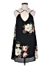 Audrey 3+1 100% Polyester Floral Black Casual Dress Size S - photo 1