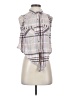Mind Code Gray Sleeveless Button-Down Shirt Size M - photo 1