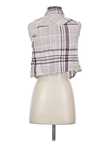 Mind Code Sleeveless Button-Down Shirt (view 2)