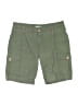 Roxy 100% Cotton Solid Green Cargo Shorts Size 11 - photo 1