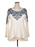One World Ivory Long Sleeve Blouse Size XL - photo 1