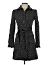 J.Crew Collection 100% Wool Polka Dots Black Wool Coat Size 2 - photo 1