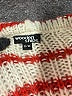 Wooden Ships Stripes Red Pullover Sweater Size S - photo 7