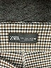 Zara Houndstooth Gray Casual Pants Size L - photo 7