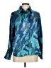 Bailey 44 100% Polyester Print Teal Long Sleeve Blouse Size M - photo 1