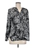 Violet & Claire 100% Polyester Animal Print Black Long Sleeve Blouse Size M - photo 1