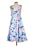 Alex Evenings Floral Blue Cocktail Dress Size 4 - photo 2