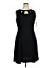 Alyx Solid Black Cocktail Dress Size 16 - photo 1