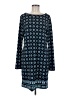 MICHAEL Michael Kors Print Blue Casual Dress Size M - photo 1