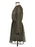 Zara Basic 100% Polyester Paisley Gray Casual Dress Size M - photo 5