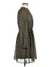 Zara Basic 100% Polyester Paisley Gray Casual Dress Size M - photo 4