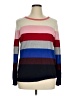 Talbots Stripes Multi Color Pink Pullover Sweater Size 1X - photo 1