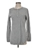 Theory Gray Long Sleeve Top Size S - photo 1