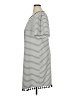 ELOQUII Stripes Gray Casual Dress Size 14 Plus - photo 5