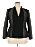 Lafayette 148 New York 100% Polyester Metallic Black Jacket Size 18 - photo 1