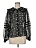 MNG 100% Polyester Black Long Sleeve Blouse Size 8 - photo 1