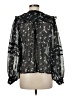 MNG 100% Polyester Black Long Sleeve Blouse Size 8 - photo 2